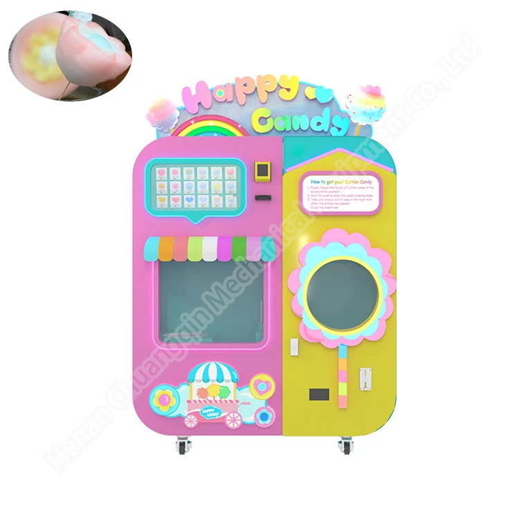 Whole-price sugar making vending commercial cotton candy machine automatic