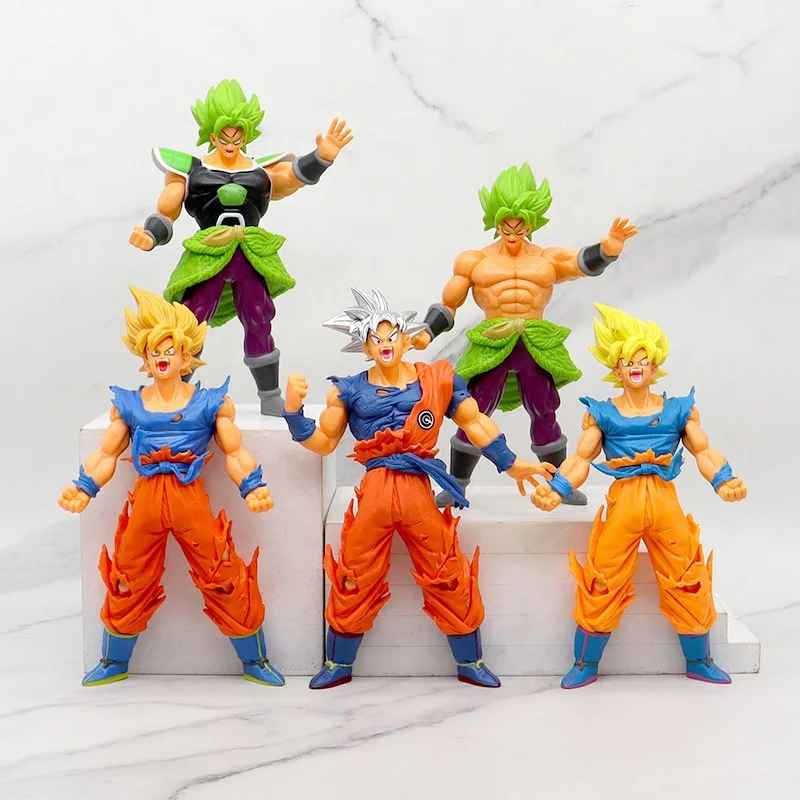 Zealed toy Newest 18cm Dragonballs Z Japanese Anime GK DBZ Goku Gohan Father and Son Action Figure PVC Model Toy For Gifts