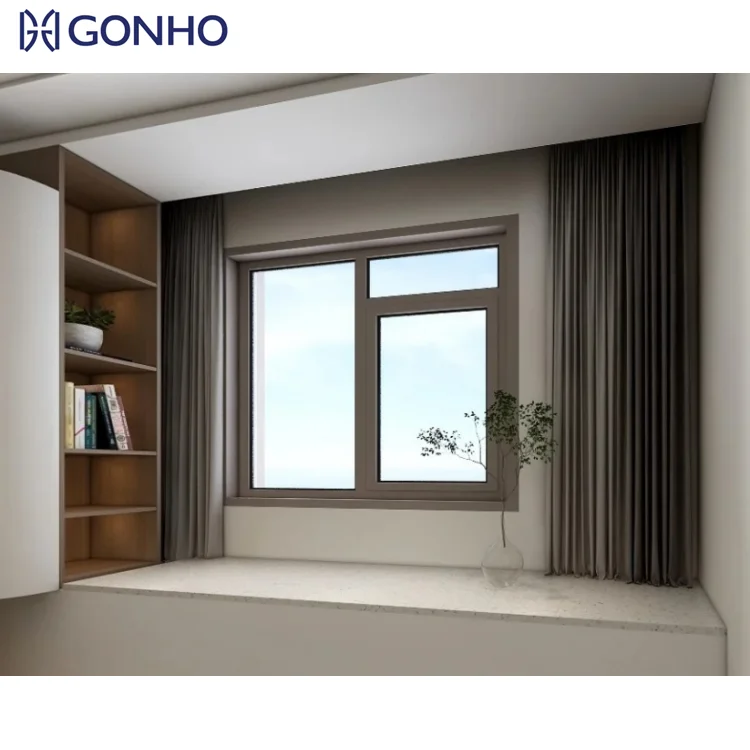 Factory Direct Supply American Style Sliding Window Aluminum Alloy Bedroom Kitchen Window