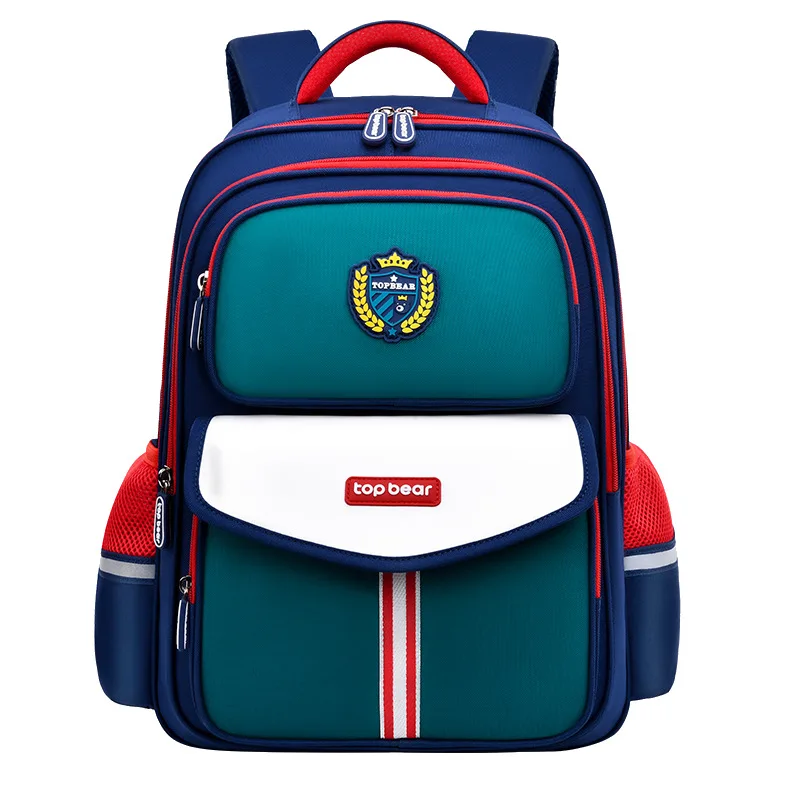 New Primary Bear School backpack Schoolbag for Boys Girls in Grades 1 to 6 Shoulder Bag Oxford Fabric Backguard pupil School Bag