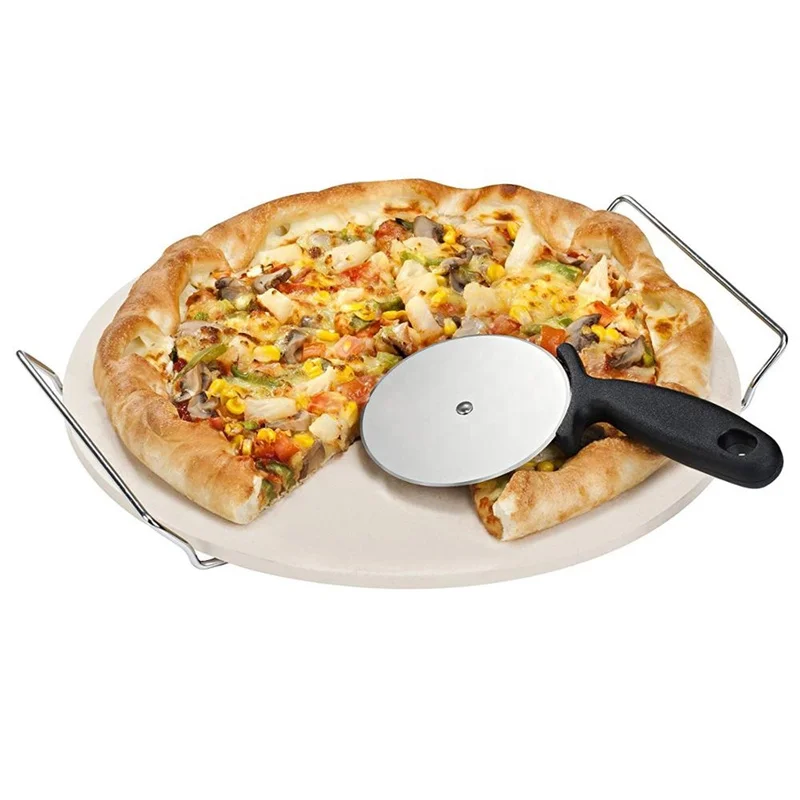 New Pizza Cutter Oven Tools Mini Peel  Wood Kids Tray Accessories Cuter Steel Round Multi Dough Blades Knife Roller