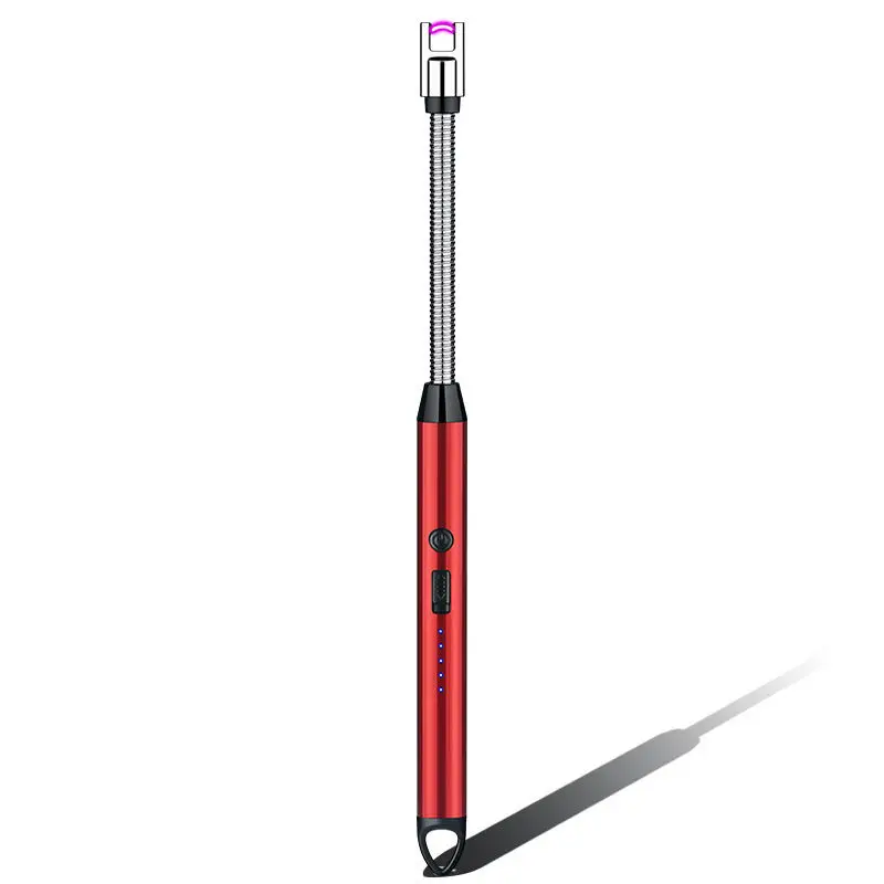 Windproof Rechargeable USB Electric smoking accessories  Lighter Single Plasma Lighters Kitchen CandleBBQ Lighters