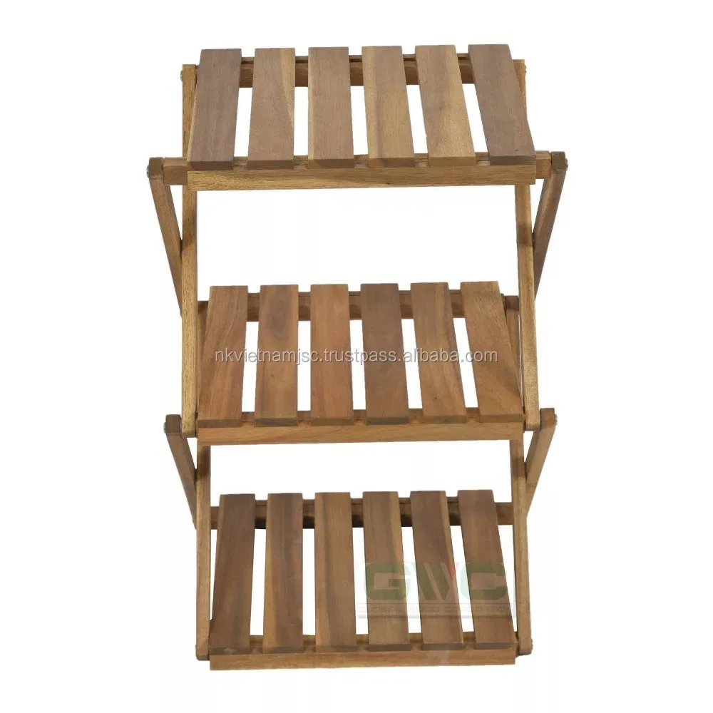 Cheap Price Wooden Foldable Wood Rack for Kichen, Living room & Others rooms High Standed From Vietnam