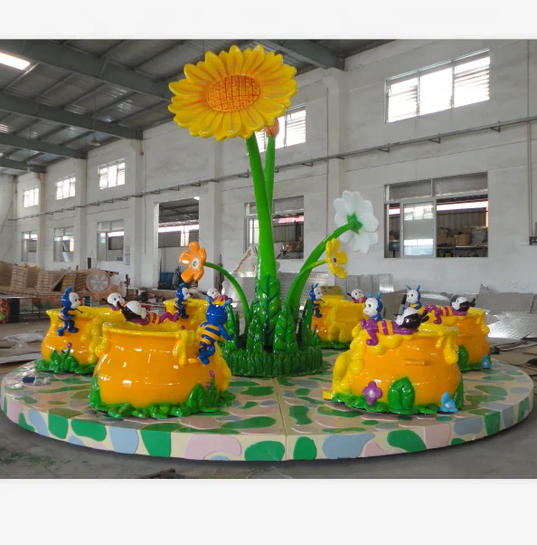 Hot sale kids amazing theme park rides for sale tagada mini amusement park rides Bee turntable