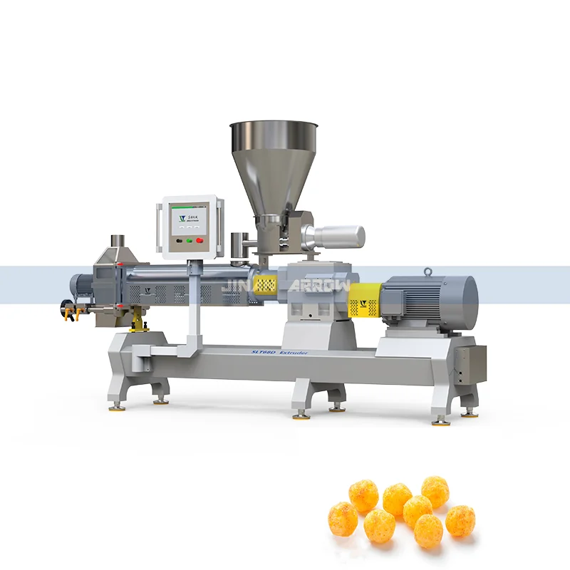 Двухшнековый экструдер закуски чипсы тортилья кукурузные пышные производство продуктов питания