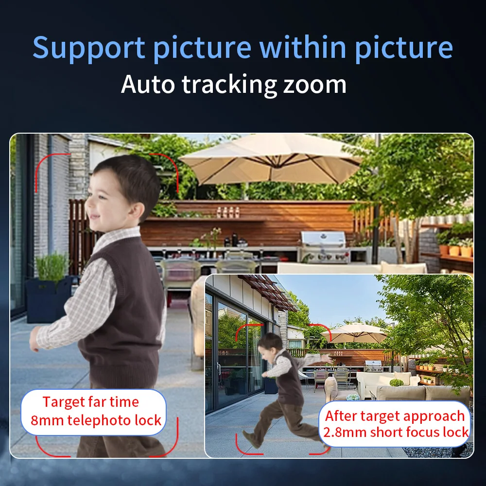 ShireStar Eseecloud V380 Pro Solar Powered Surveillance Security PTZ CCTV Camera Dual Lens Zoom Wireless Outdoor WiFi Camera