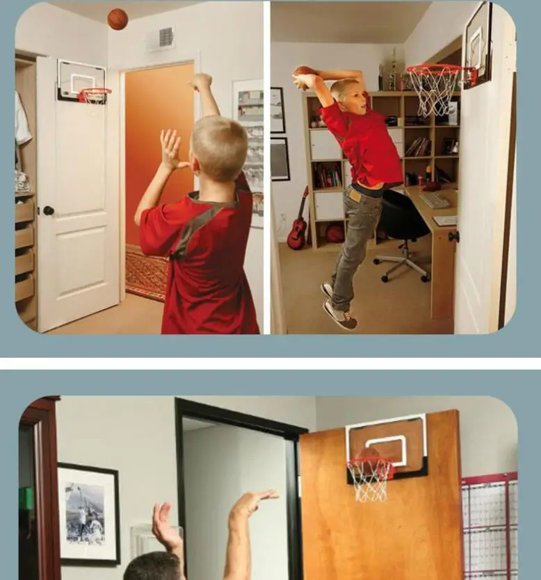 Custom Logo wall mounted basketball hoop size adjustable basketball hoop with temper glass kids backboard and rim