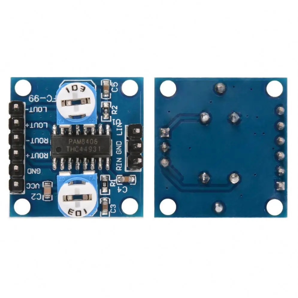 PAM8406 digital amplifier board with potentiometer 5Wx2 stereo M70