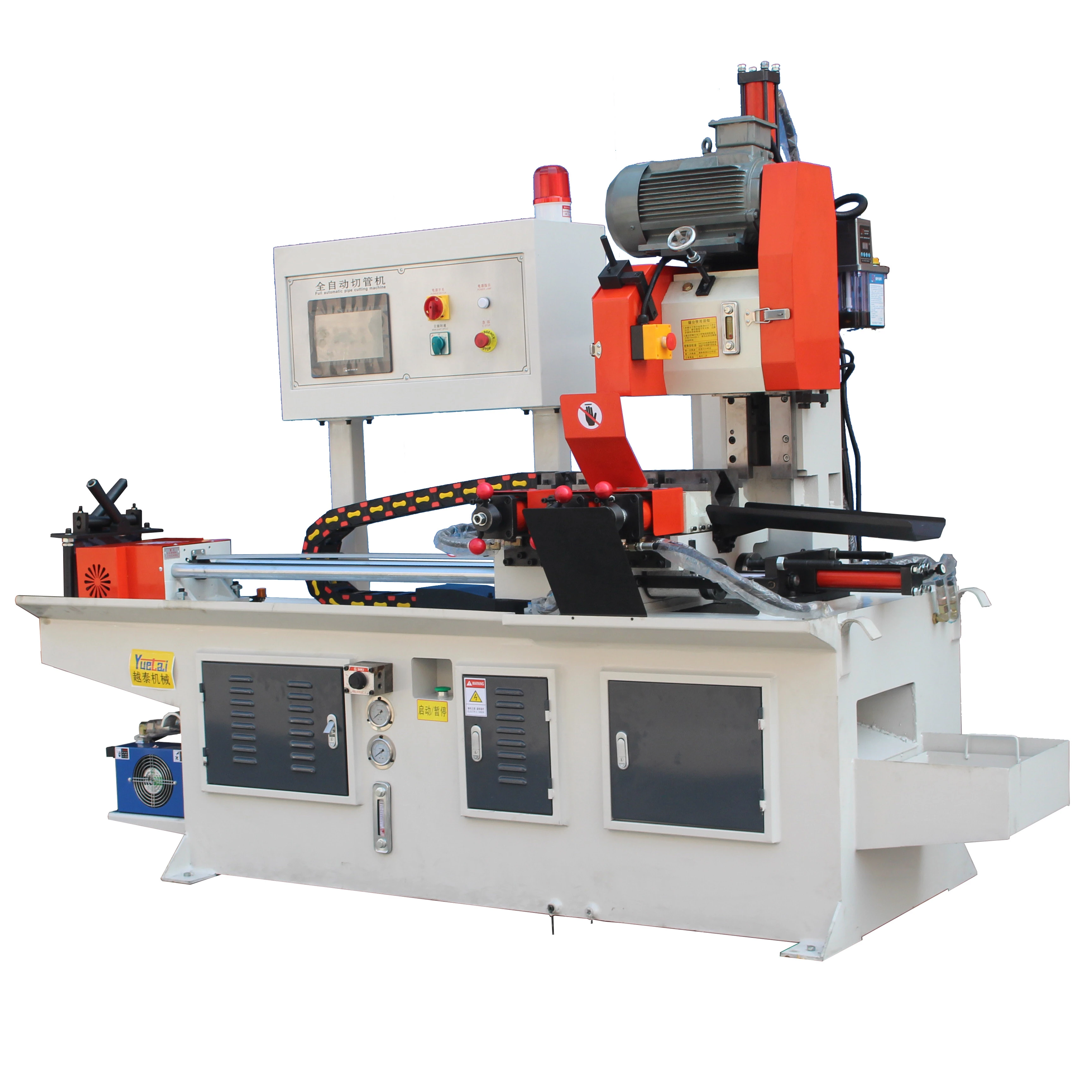 425CNC   angle 45  pipe cutting machines for steel and metal yuetai  factory prices