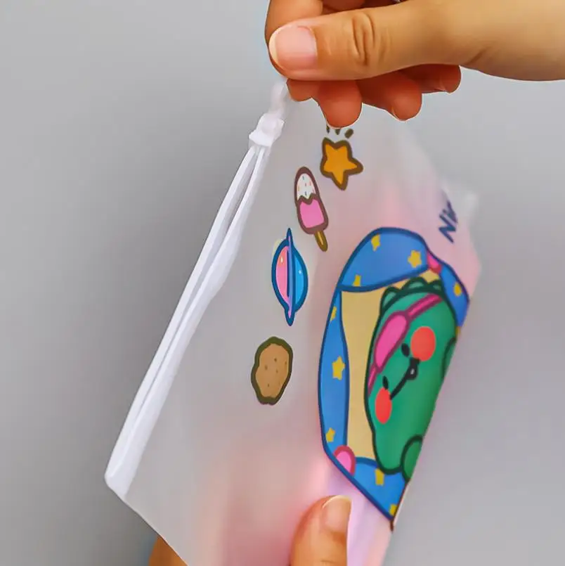 Custom Cheap Zipper Pencil Bag Transparent PVC Plastic Pen Bag School Pencil Case
