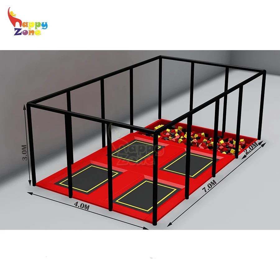 Small area Trampoline manufacturer Indoor Trampoline parks jump bed bounce bed