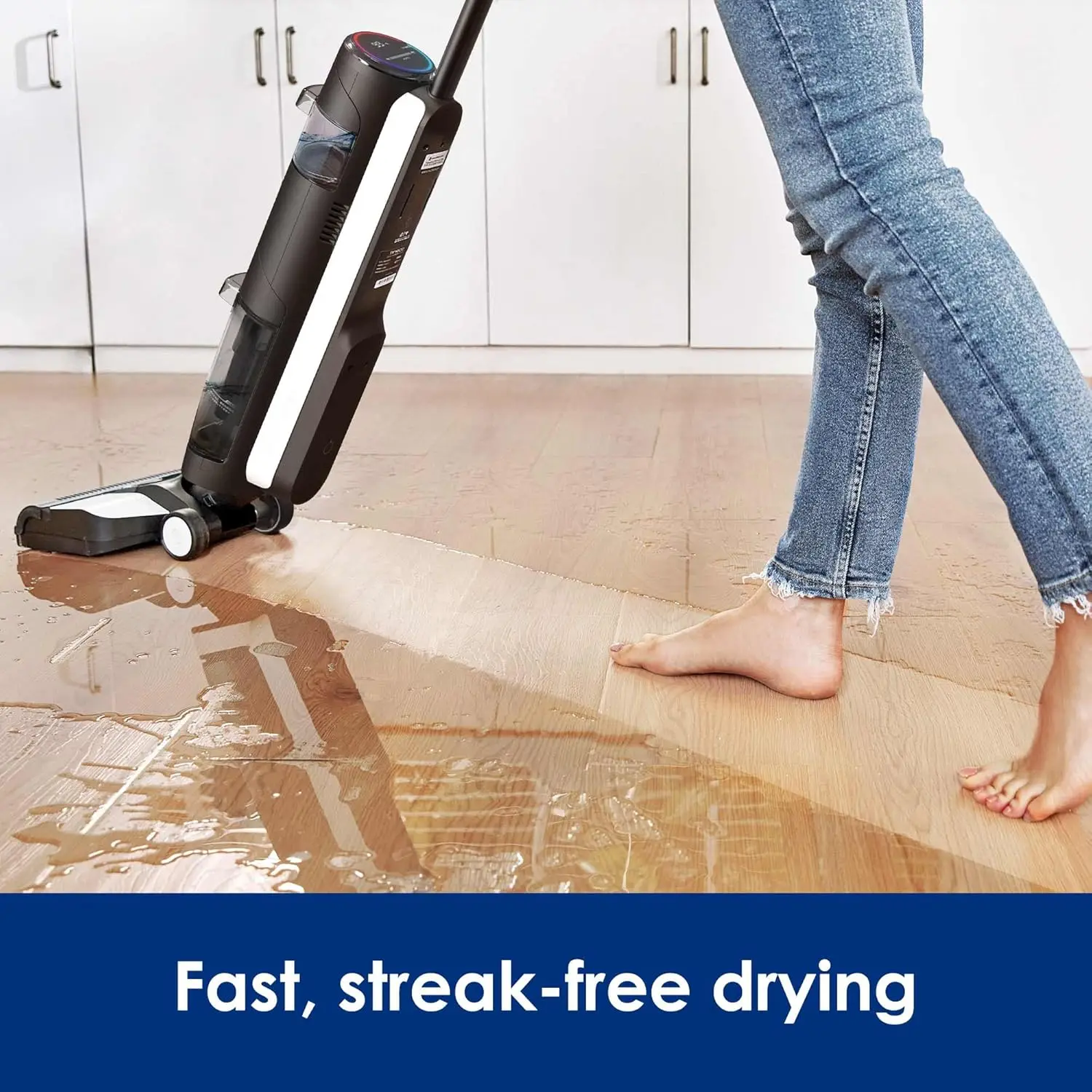 Floor ONE S3 Breeze Cordless Hardwood Floors Cleaner, Lightweight Wet Dry Vacuum Cleaners for Multi-Surface Cleaning