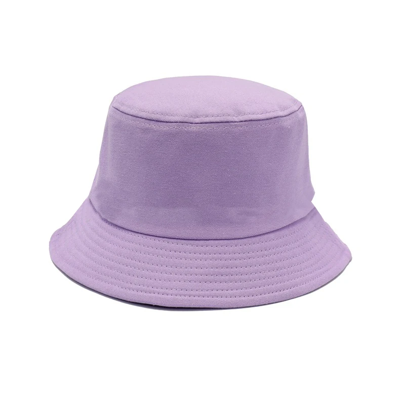 2021 New fashion plain pattern custom competitive pirce adult sun travel leisure cotton bucket hats