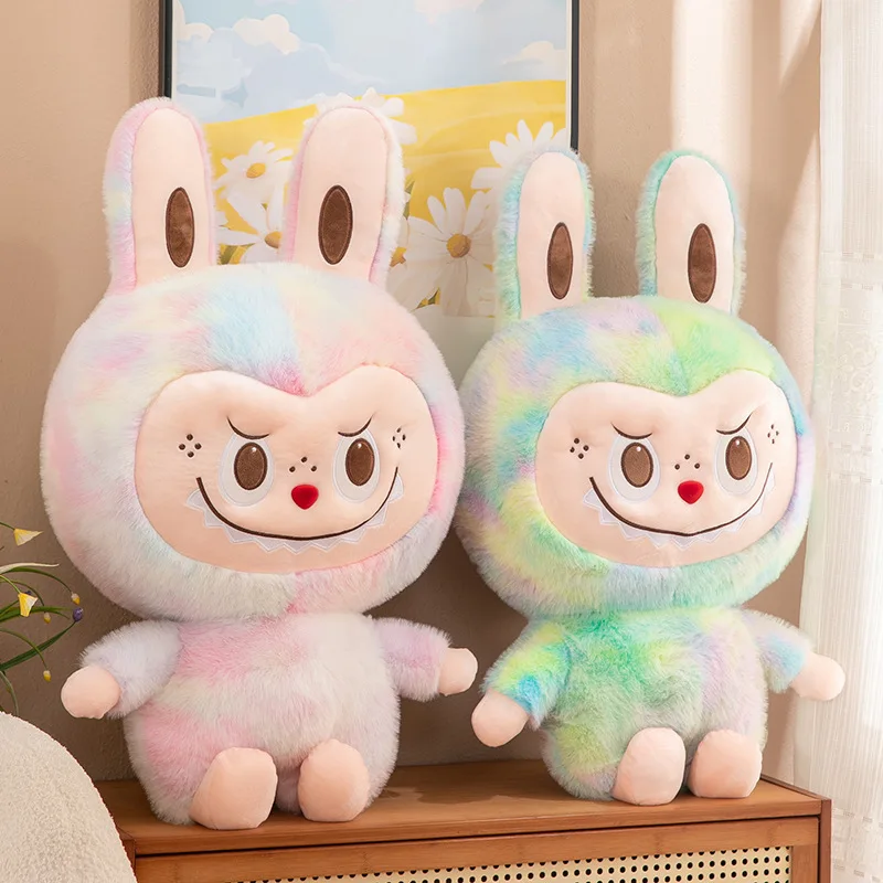Labubu Monsters Cute Bear Action Figure Cotton Pillow Plush Toys with Claw Machine Kids Gifts Decoration Dolls