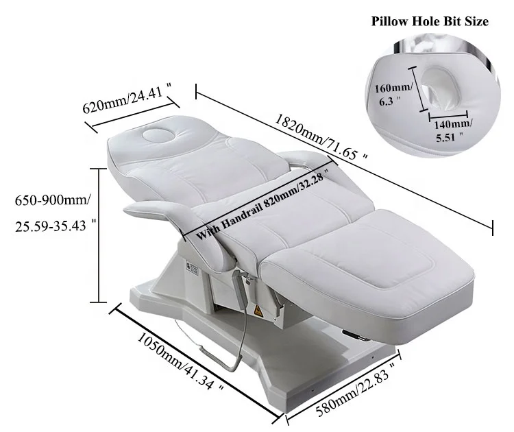 Wholesale New Spa Salon Beauty Electrical 3 Motor Adjustable Facial Podiatry Chair Massage Bed
