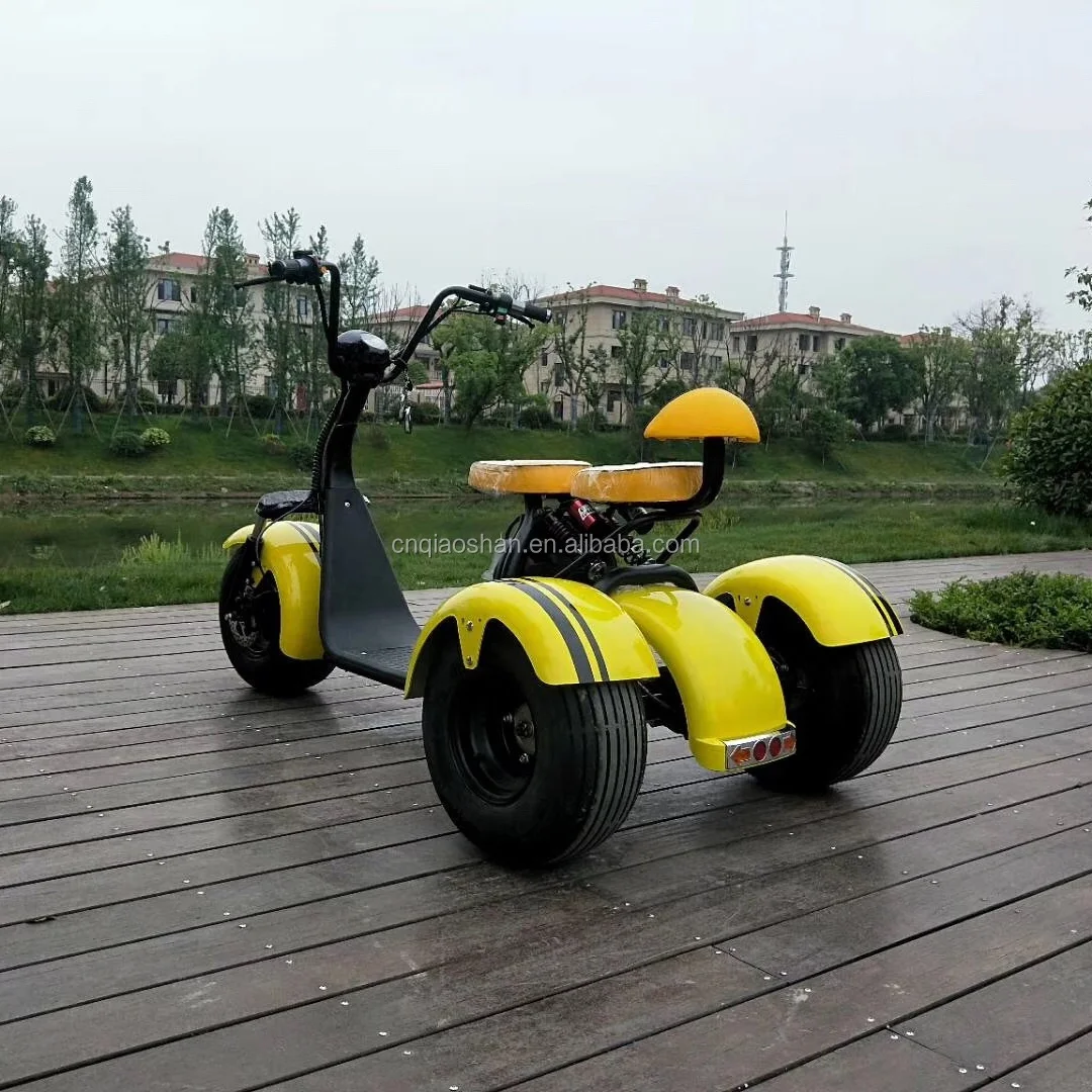Электрический трехколесный электрический мотоцикл citycoco с литиевой батареей 1500 Вт