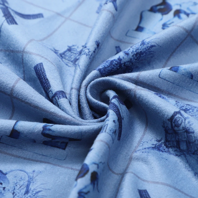 FUBU New product 32s 100% cotton wholesale solid color black girls hair bandana double sided printing 55*55CM