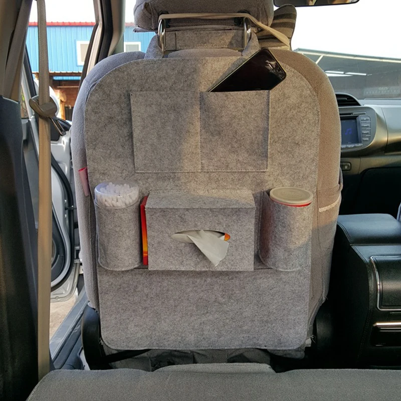 CARSUN  Car Seat Storage Organizer Fabric Child Anti-kick Holder Accessories Supplies Auto Stowing Tidying Car Seat Storage