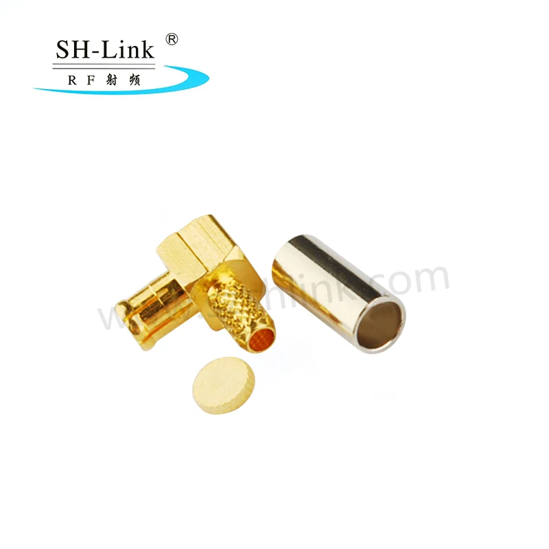 MCX male plug right angle crimp for RG316 RG174 RG188 RF Coax Connector Adapter