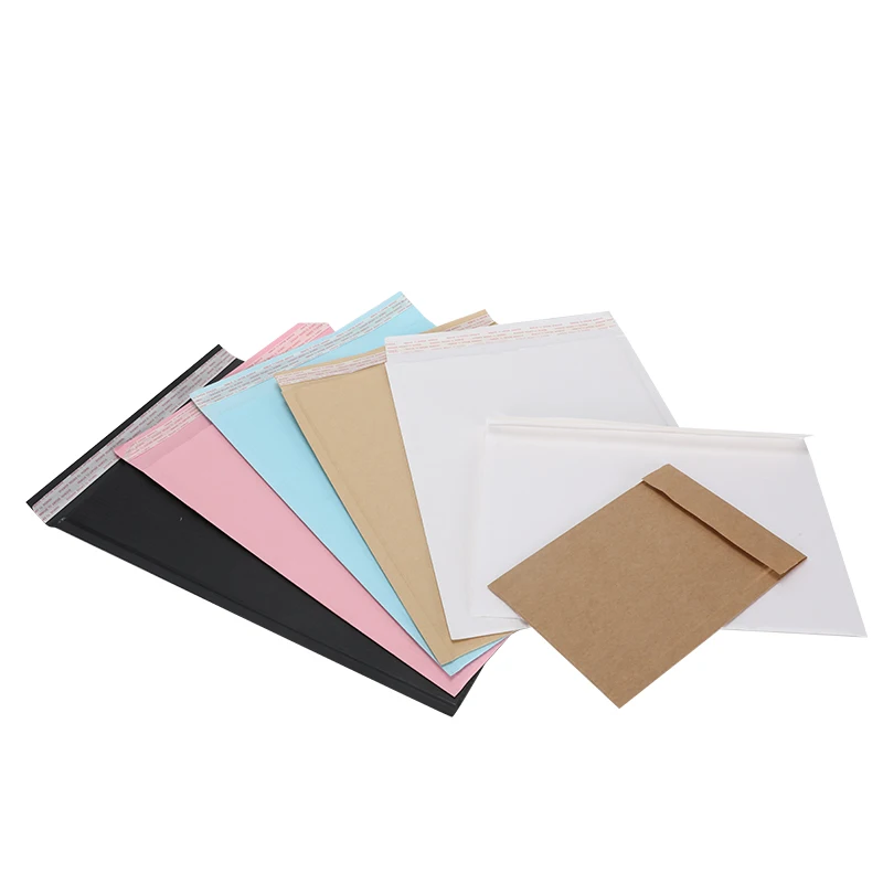 Custom Brown Kraft Cover 100% Eco Friendly Honeycomb Paper Envelope Printing Self Seal Padded Envelopes