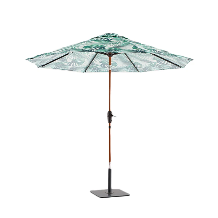 9ft Garden Restaurant Cafe Hotel Macrame Hawaiian Parasol Modern Patio Outdoor Umbrella