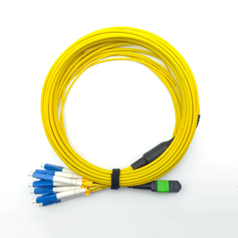 MPO Female to LC UPC Duplex Breakout Fiber Optical Patch Cord