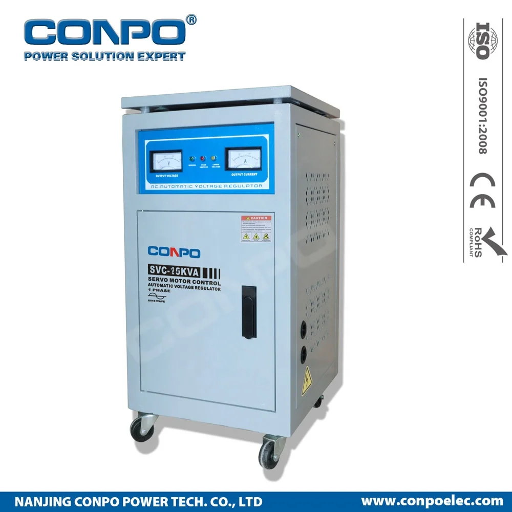 SVC-2000VA(new) 2KVA Single Phase Servomotor-type high accuracy AC Automatic Voltage stabilizer regulator AVR 220V/110V, CE RoHS