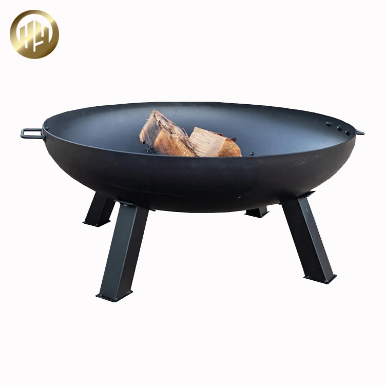 Outdoor Barbecue Assembly 60cm Diameter Metal Round Firewood Fire Pit/ corten garden