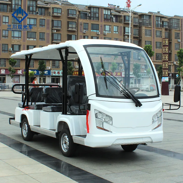 Sanchuan 11 Seater Electric Touring Battery Power Supply Sightseeing Bus