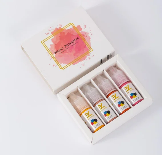 Semi Permanent Makeup Pigment for Eyebrow Lip and Scalp Micropigmentation Microblading Pigment Set Semi Cream Pigments Set