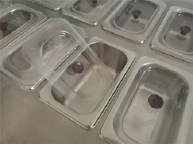 R410A компрессор 110 В/220 В, экспорт, двойная сковорода с 10 резервуарами, машина для приготовления мороженого