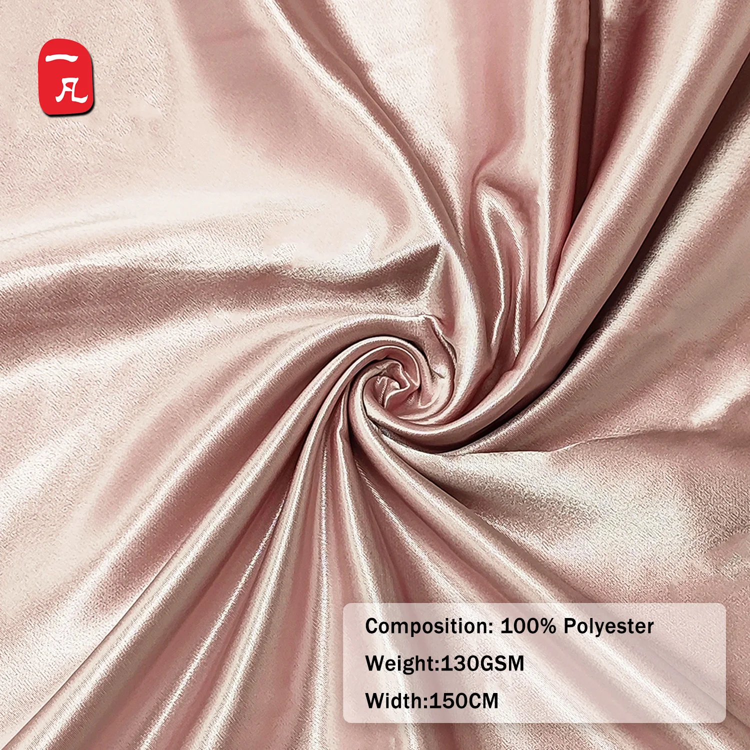 100%Polyester Pure Color Plain 50D*100D rayon satin Fabric for cloth muslim women clothing dress