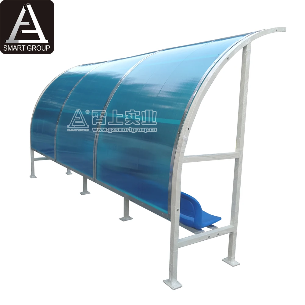 China manufacturers 3 Rows aluminum portable mini bleachers with top for football soccer playground