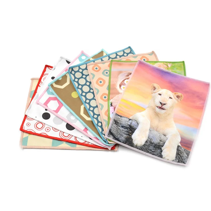 Super absorbent printed microfibre pearl glass cleaning cloth towel