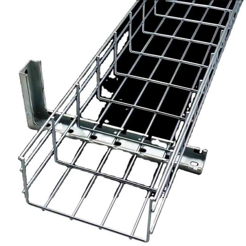 GI Solar Wire Mesh Basket Aluminum Hanger Cable Tray Mesh Type for  Solar Panel Metal Electrical Bracket Cable Raceway