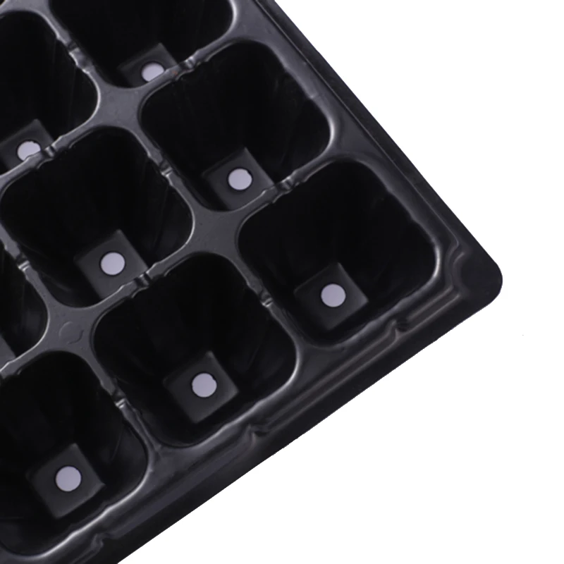 microgreen plastic seeding tray strong square hydroponics seedling tray