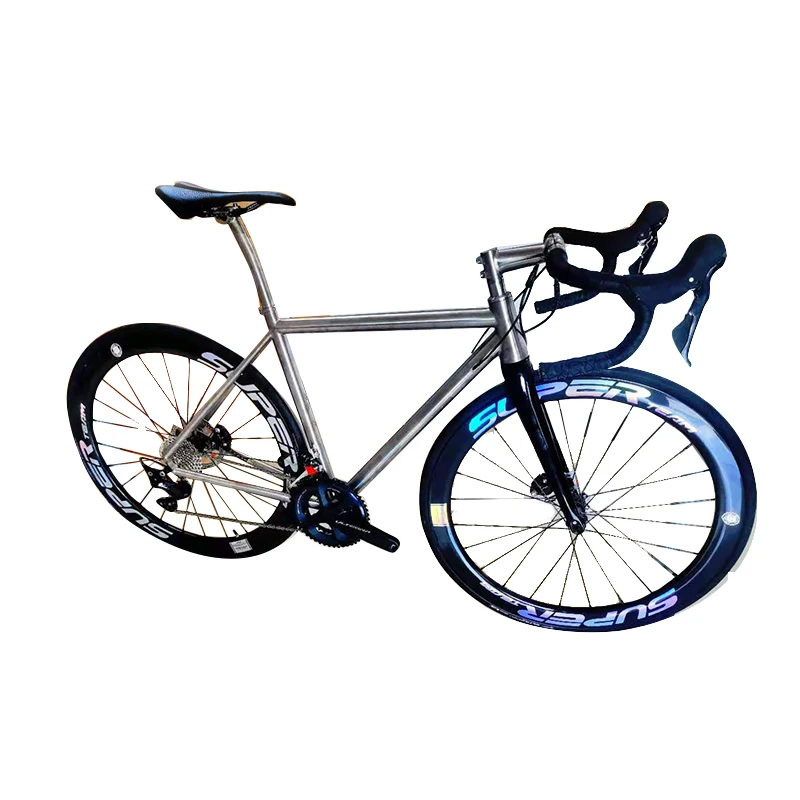 700C road bike ,21 speed, internal Cable Routing, titanium racing gravel bike