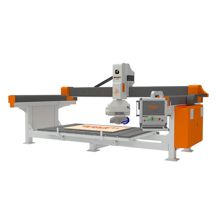 GANGER 5 Axis CNC Stone Cutting Compact Bridge Saw Machine
