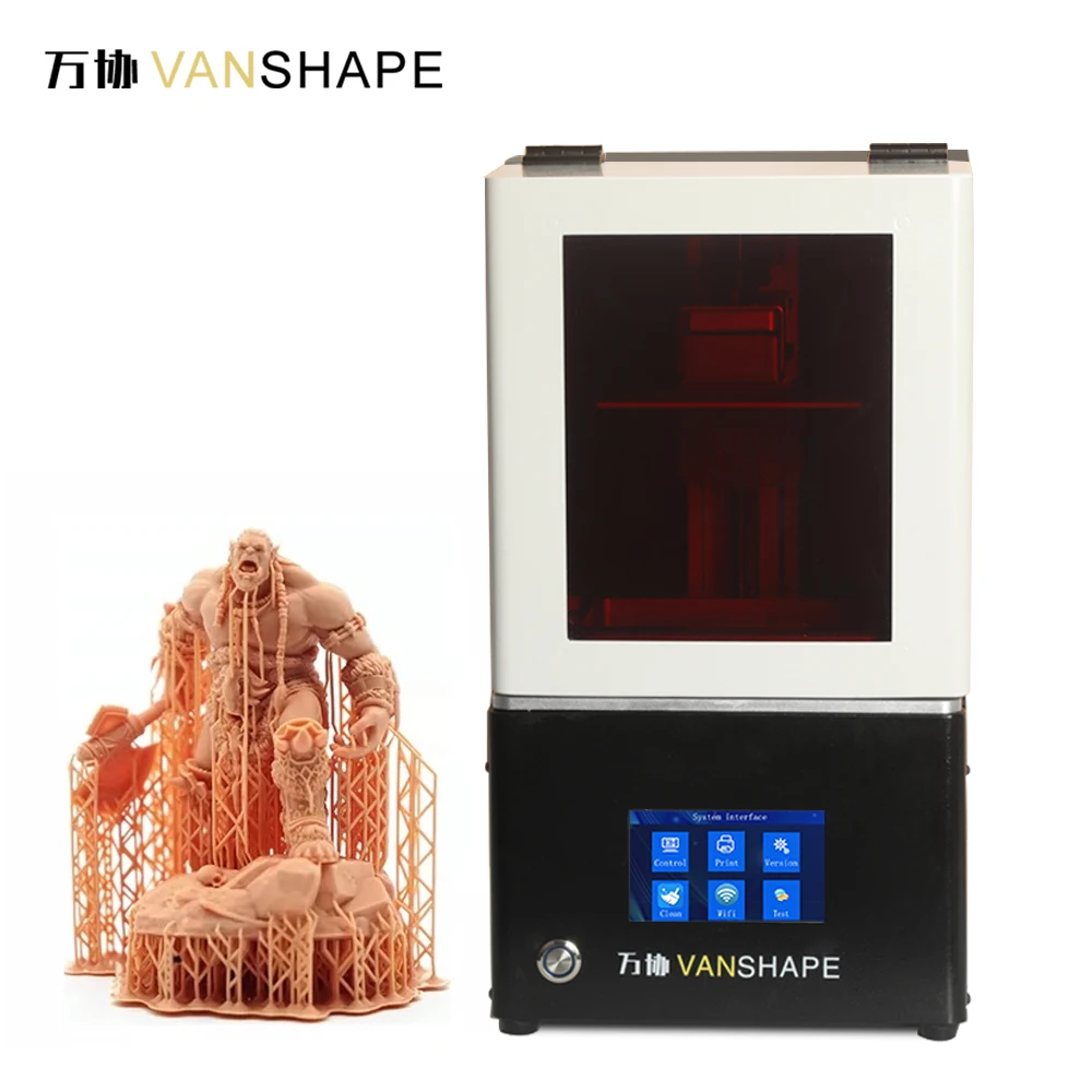 Vanshape Upgraded LCD Jewellery 3D Printer High Precision Monochrome High Precision 3D Dental Printer