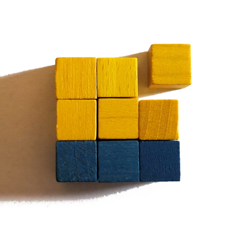 
Square Wooden Tokens Board Game Pawns 