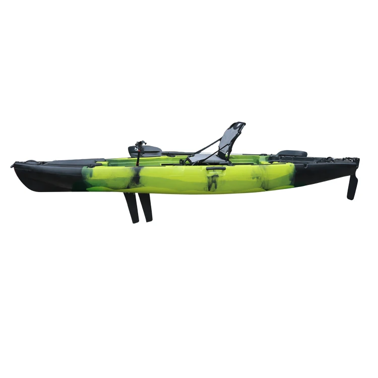 China Sports LLDPE Drop Stitch Inflatable Kayak with Pedals Plastic Outdoor Boat for Lake Drifting and Entertainment