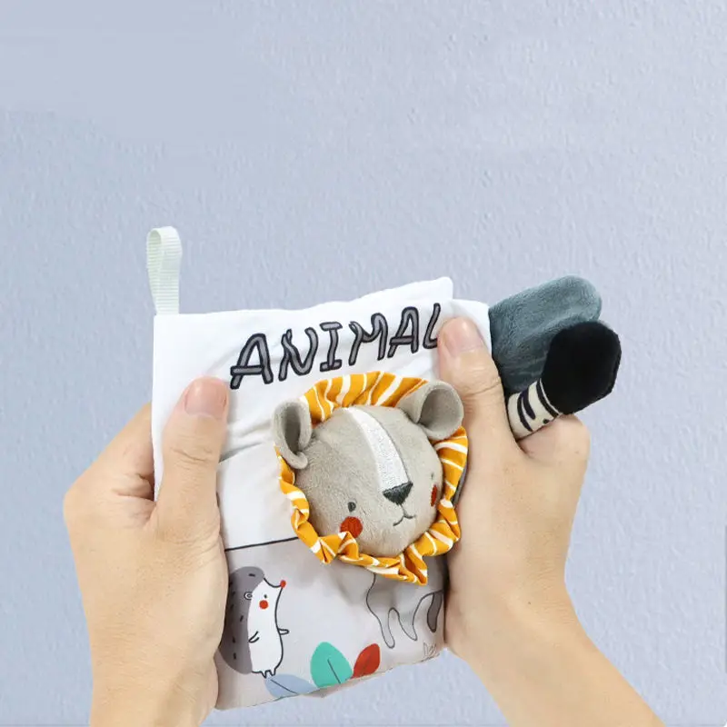 Best Selling baby touch and feel books Learning Dinosaur soft Quiet Book busy board montessori toys cloth book for toddlers