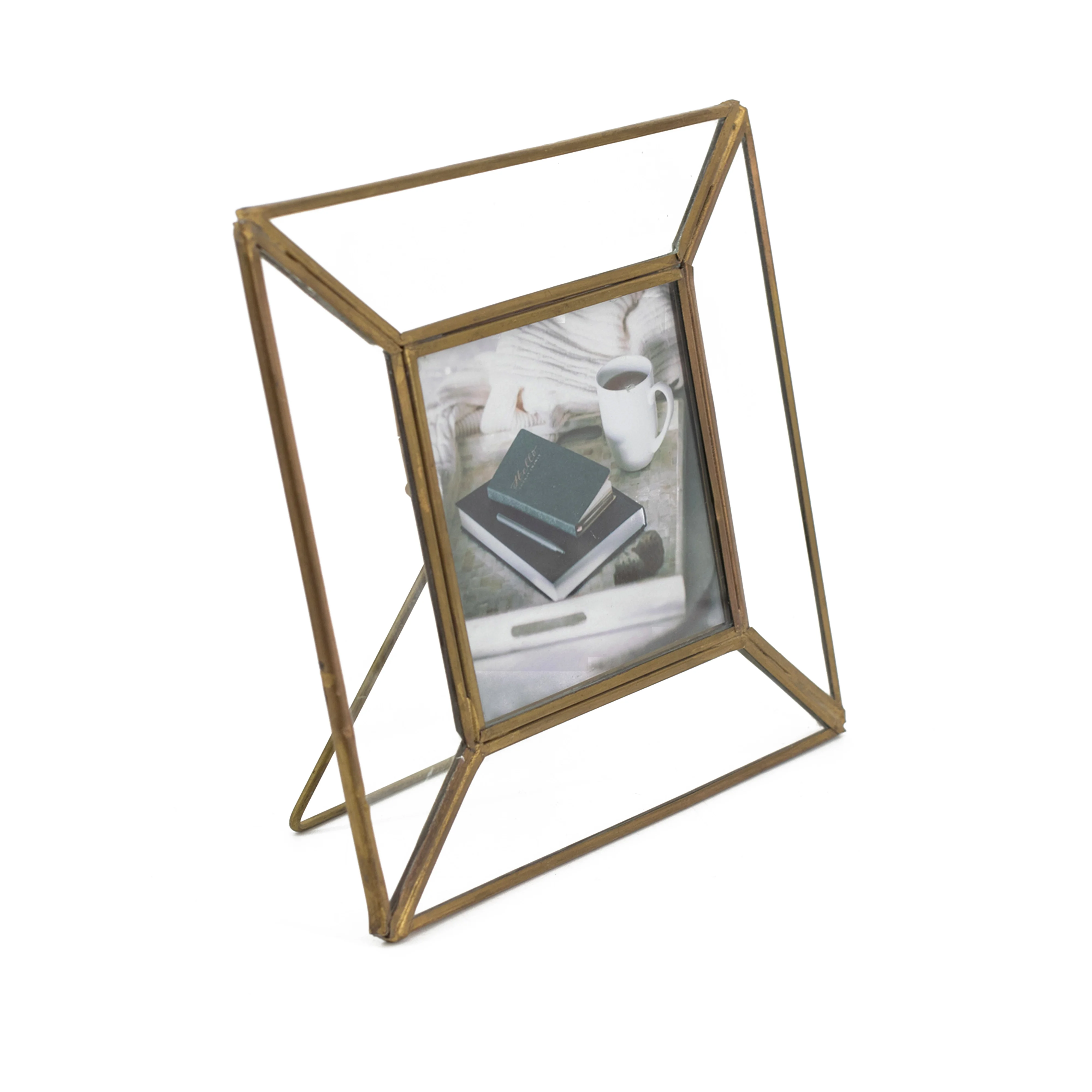 Home Furnishing Personality Creative Decoration Iron Art Geometric Metal Three-Dimensional Picture Photo Frame