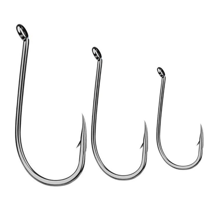 WeiHe 8size 100pcs1/0#-8/0# 8299 Octopus Series High-Carbon Steel Fishing Hook Carp Fishhook Saltwater Pesca Bass