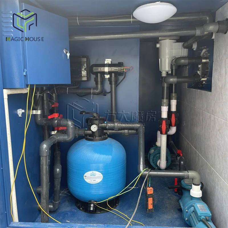 Custom Made 40 ft Fiberglass Liner Swimming Container Pool  Fully Assembled for Outdoor Use