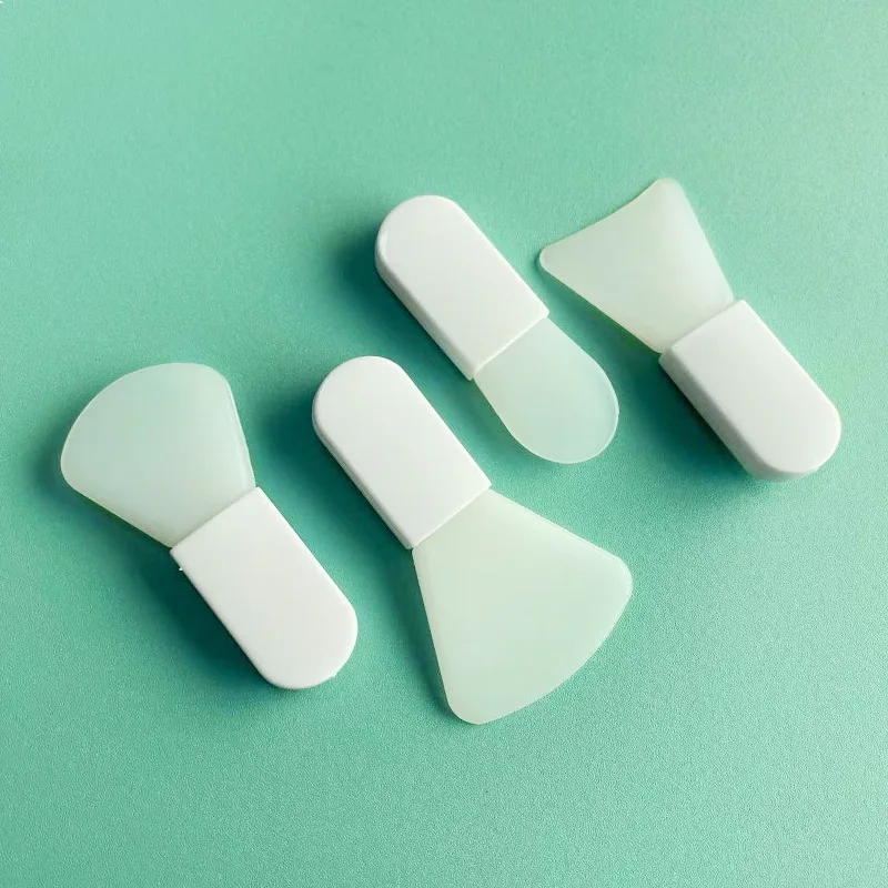 FEIYAN Mini Facial Mask Brush Wholesale White Short Handle Small Clay Silicone Face Mini Face Mask Brush