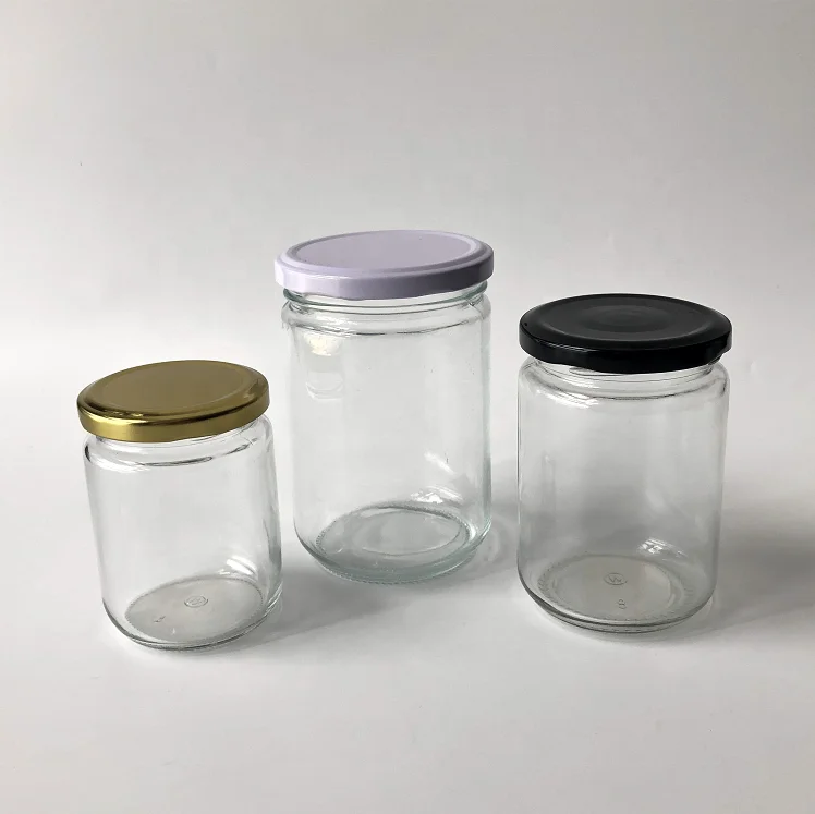 \150ml 250ml Small round jam glass jar for 100ml for chili garlic sauce salsa jars glass