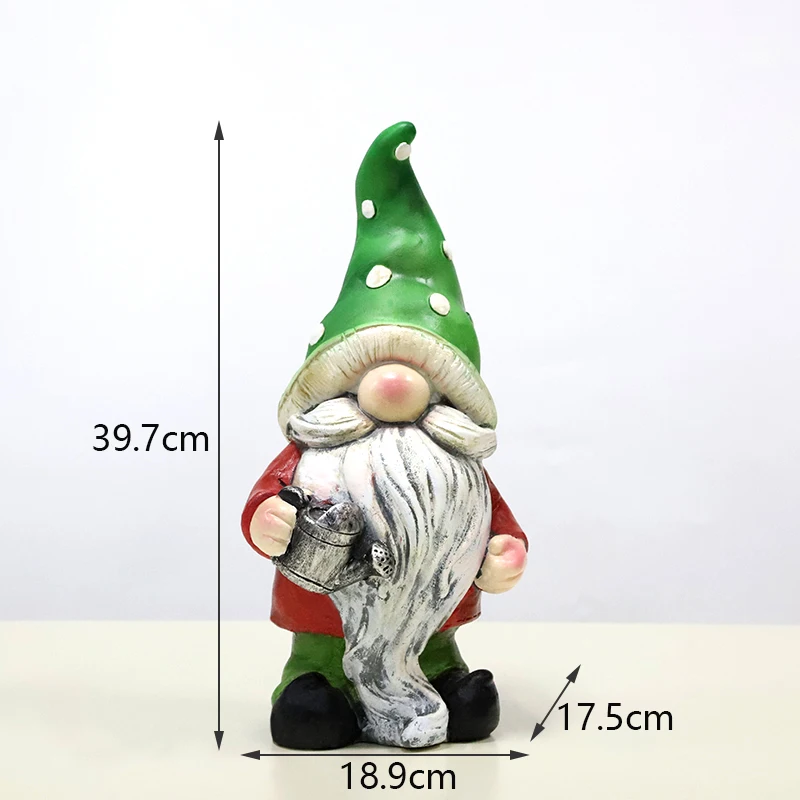 Redeco Wholesale Garden Gnome Oem Resin Crafts Cute American Gnome Magnesium Oxide Crafts For Gifts Home Garden Decor