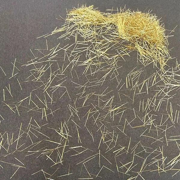 8/0.12 Finest Steel Short Cut Fiber Used for Concrete Fibre UHPC Explosive Copper Micro Steel Fiber