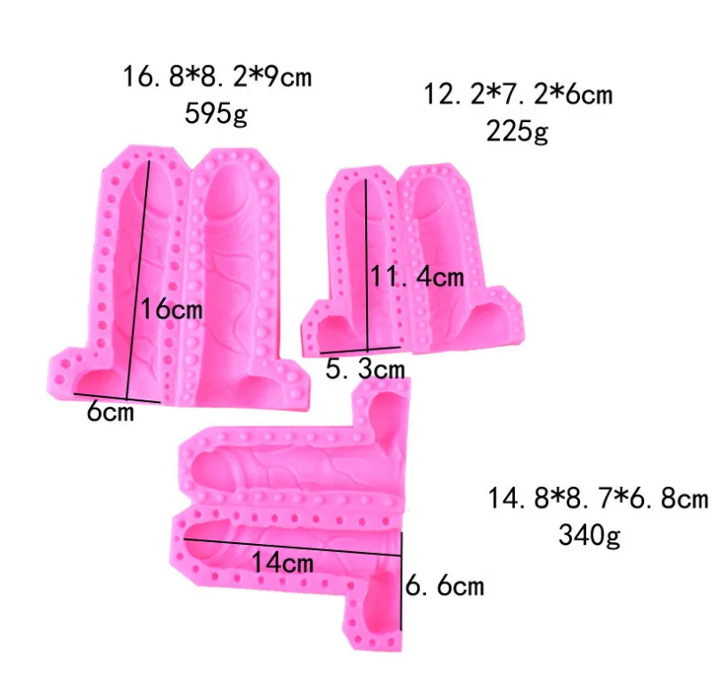 Baking Penis Silicone Candle Molds Fondant Molds Silicone Cake Candy DIY Chocolate Mold